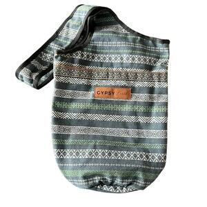 GYPSY EARTH Crossbody Woven Bag Southwest Print Yoga Overnight Bucket Style